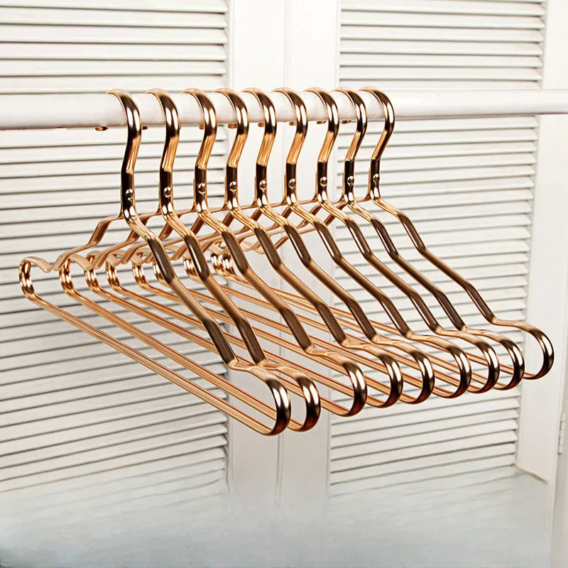 Skorter | Brass Clothes Hangers | Premium, Durable & Ideal for Luxury Garments in Your Wardrobe
