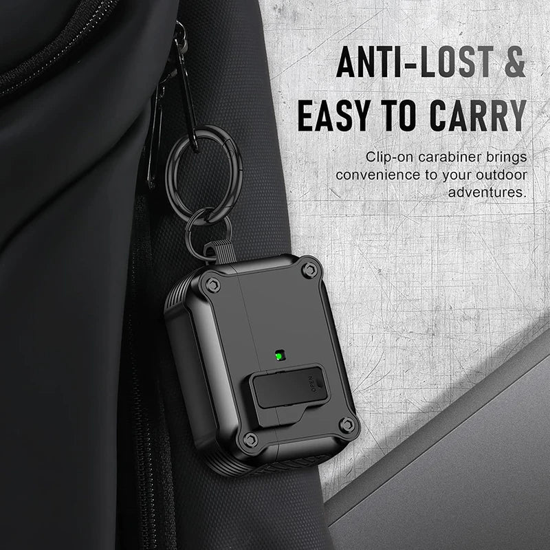 Skorter | Armor Shockproof Lock Clip AirPods Case