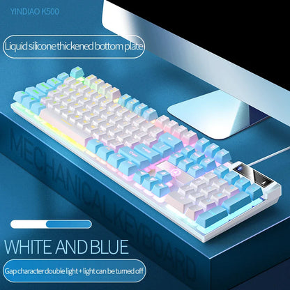 Skorter | 104-Key Wired Gaming Keyboard - Color Matching Backlit