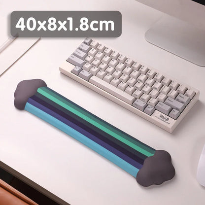 Skorter | Ergonomic Rainbow Mouse Pad with Memory Foam Wrist Rest