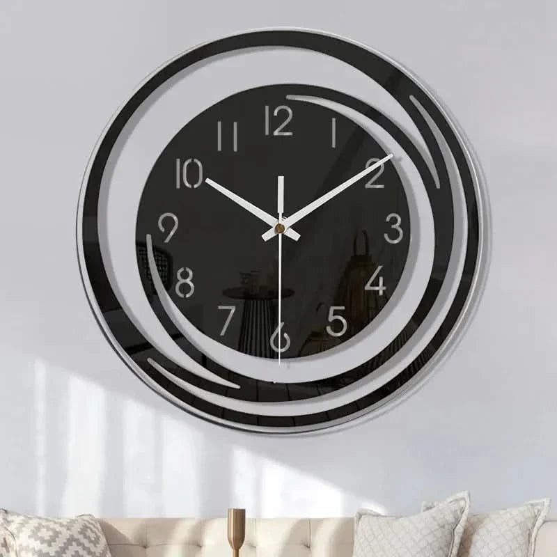 Skorter | Black Acrylic Wall Clock – Modern Scandinavian Design
