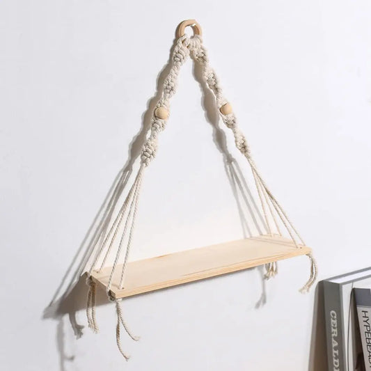 Skorter | Boho Macrame Shelf Rustic Decor
