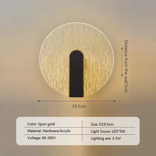 Skorter | NordicGlow - LED Wall Lamp in Acrylic for Bedroom and Living Room