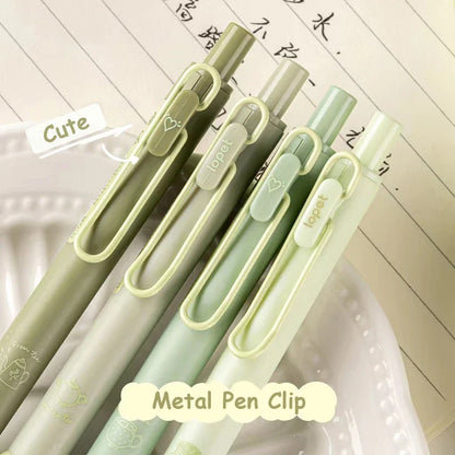 Skorter | 4PCS Green Series 0.5MM Gel Pens Pack