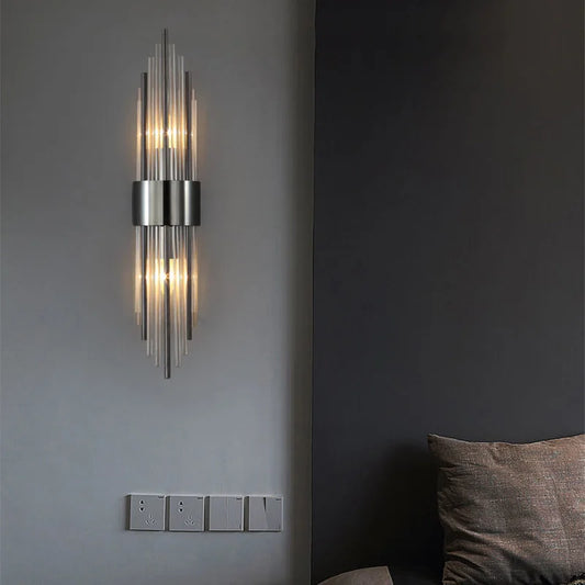 Skorter | GoldenLuxe Elegant LED-vägglampa | Lyxig design i guld | Snygg väggbelysning