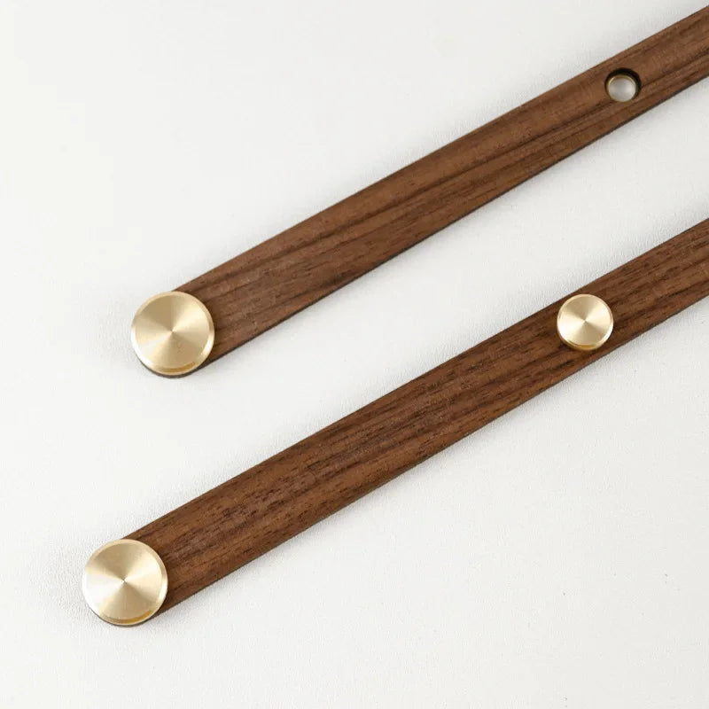 Skorter | WoodSphere - Modern gör-det-själv-väggklockmekanism med valnötsvisare