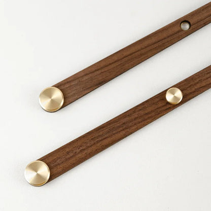 Skorter | WoodSphere - Modern gör-det-själv-väggklockmekanism med valnötsvisare