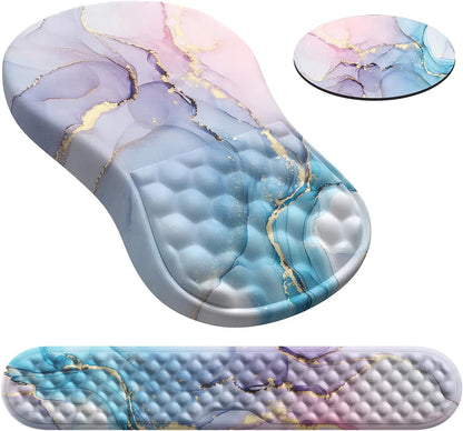 Skorter | Ergonomic Memory Foam Mouse Pad with Wrist Rest - Pain Relief Support