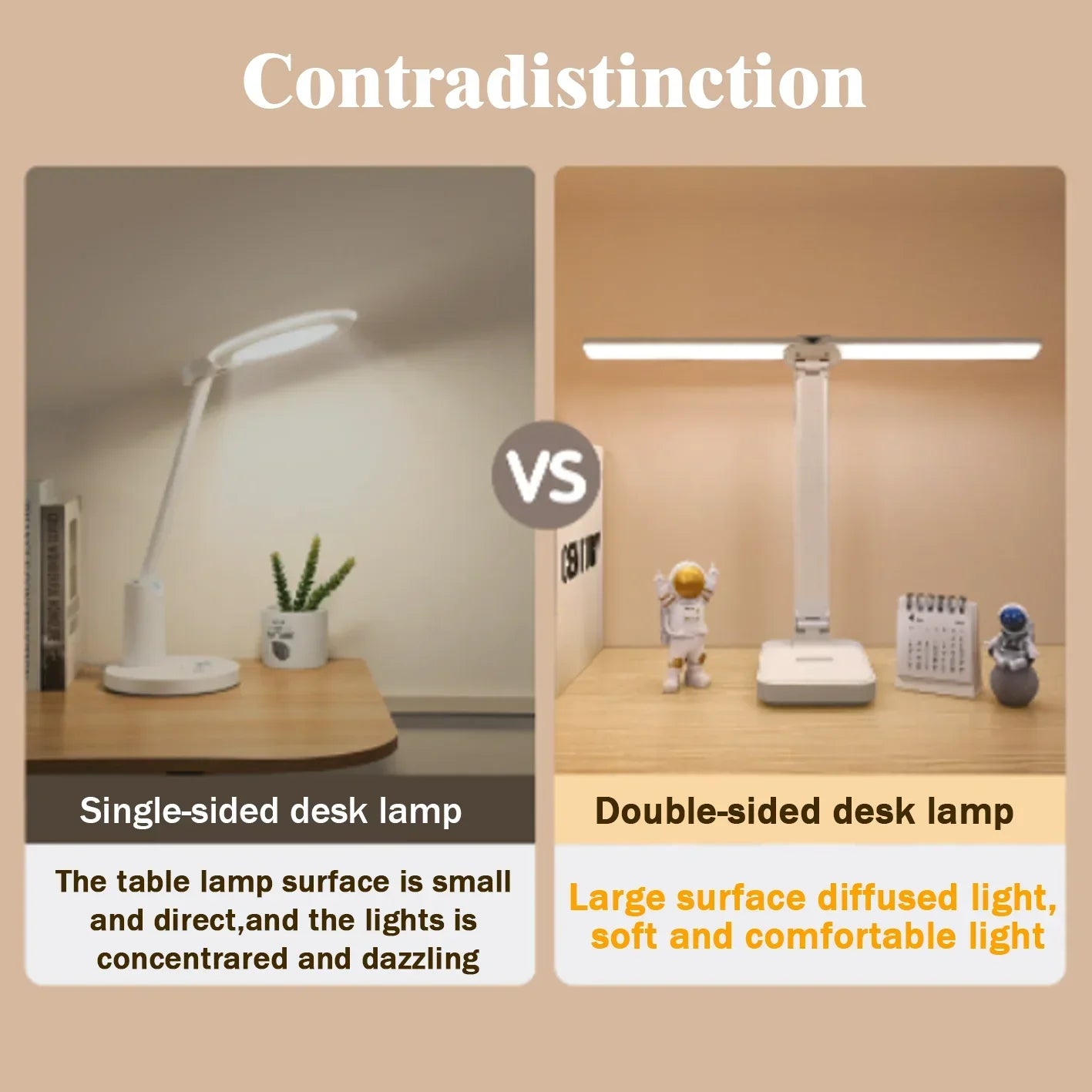 Skorter | Table Lamp | Reading Light | USB Rechargeable. Dimmable & Touch-Controlled for Reading