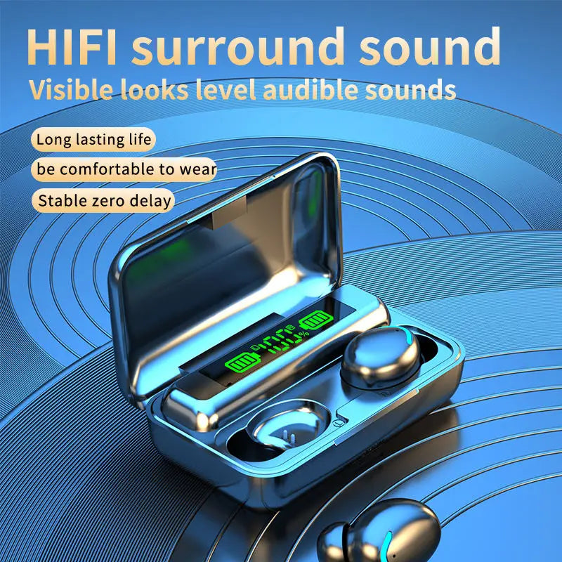 Skorter | Bluetooth TWS F9-5C Wireless Earbuds - Sports Waterproof Headphones