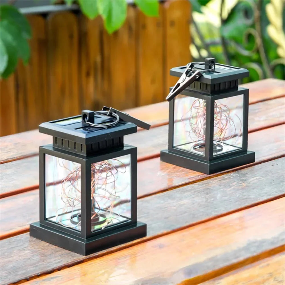 Skorter | Solar LED Lantern with Fairy Lights – Decorative Garden Lamp for Outdoors and Terrace