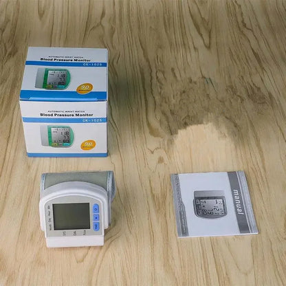 Skorter | Digital Wrist Blood Pressure Monitor with LCD Display – PulseTrack