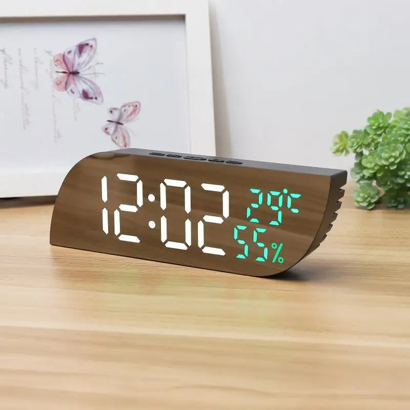Skorter | LED Digital Alarm Clock with Dual Display & Unlimited Snooze
