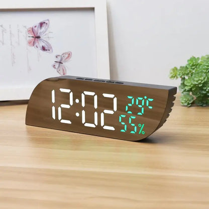Skorter | LED Digital Alarm Clock with Dual Display & Unlimited Snooze