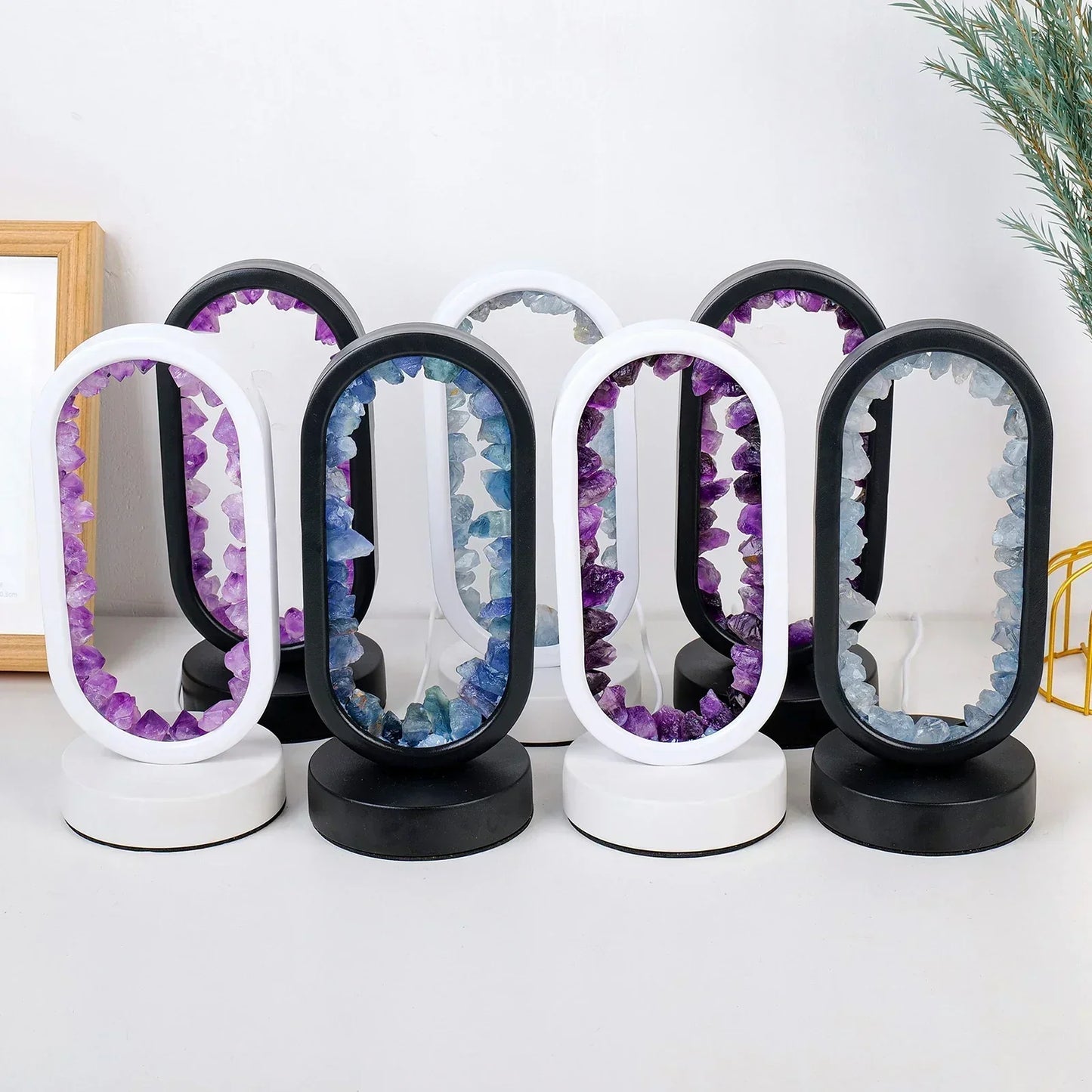 Skorter | AuraStone | Natural Calming Amethyst Serenity Lamp