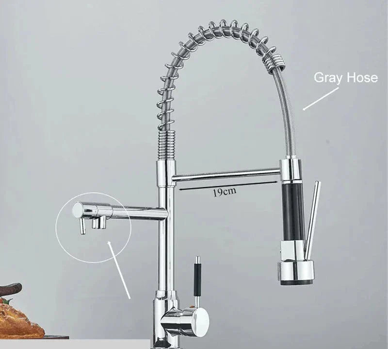 Skorter | FlexiNickel – 360° Swivel Kitchen Mixer Tap
