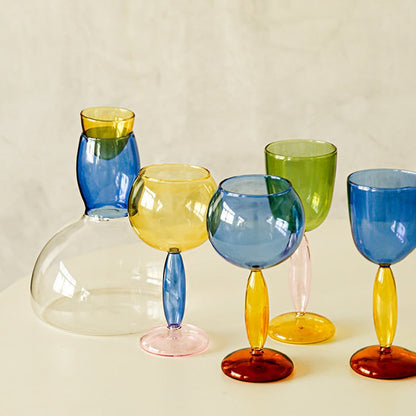 Skorter | Borosilicate 3-Color Glassware - Wine Glass