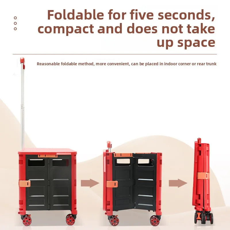 Skorter | Folding Shopping Trolley with Silent Wheels – EasyCart