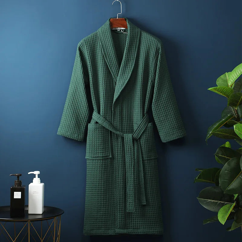 Skorter | CozyCotton Premium Bathrobe made of Cotton | Soft & Breathable | Perfect for Men & Women | With Pockets
