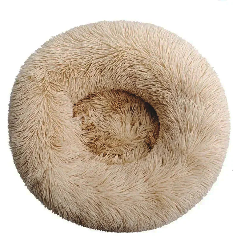 Skorter | CozyNest Plush Round Pet Bed – Washable & Non-Slip