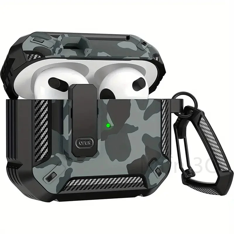 Skorter | Camouflage Security Lock AirPods Case