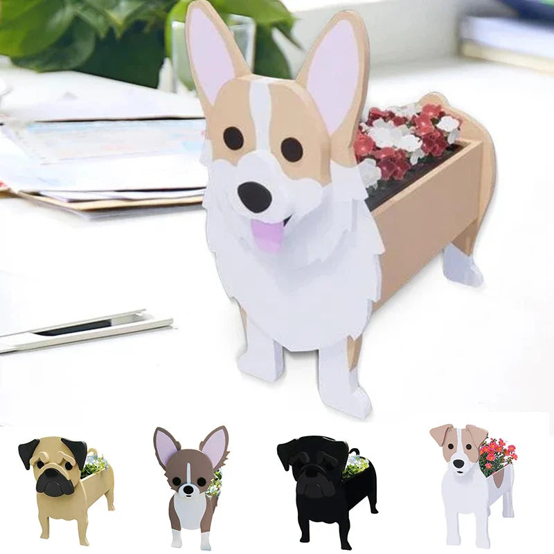 Skorter | Flower pot - Pawsome - Dog plant container - Various breeds
