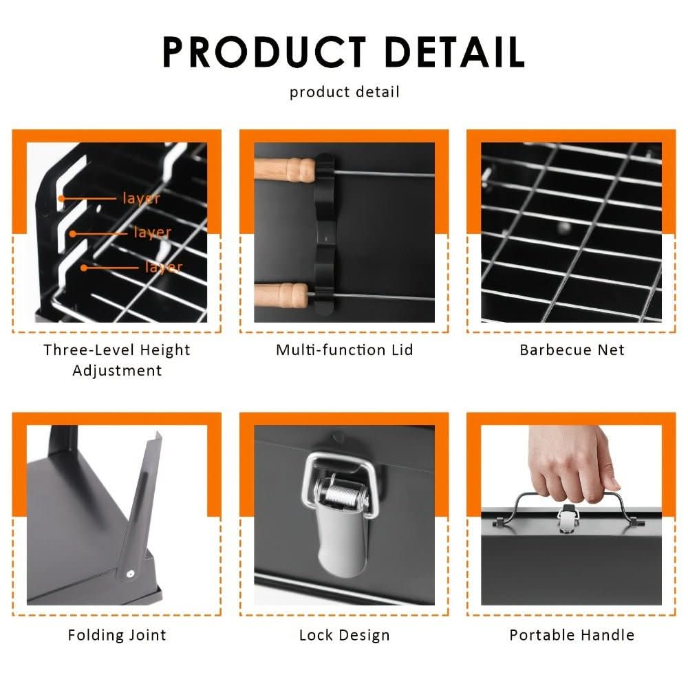 Skorter | Folding Steel Grill for Mobile BBQ & Spontaneous Grilling Fun