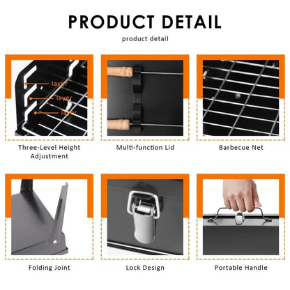 Skorter | Folding Steel Grill for Mobile BBQ & Spontaneous Grilling Fun