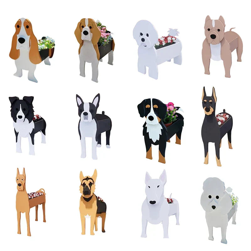 Skorter | Flower Pot - Pawsome - Dog Plant Container - Various Breeds