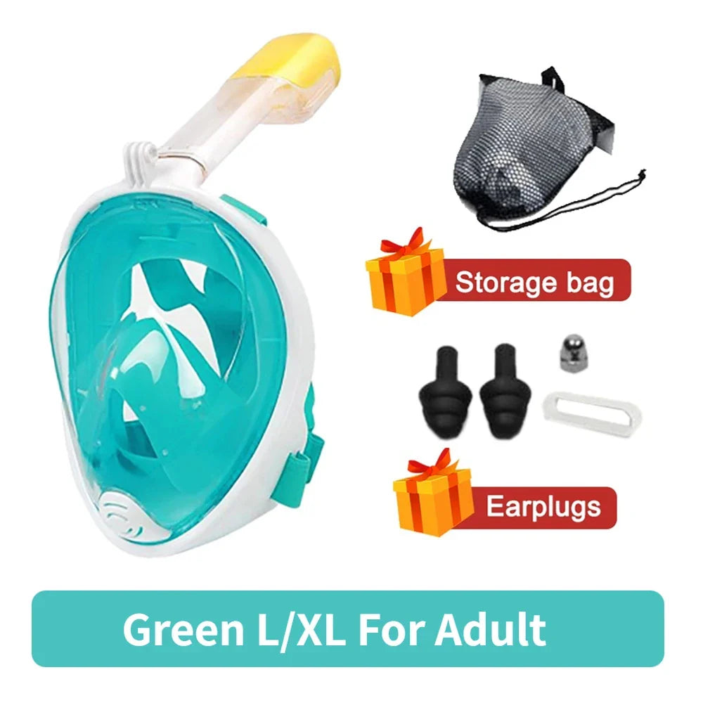 Skorter | Anti-Fog Full Face Underwater Snorkeling Mask Set