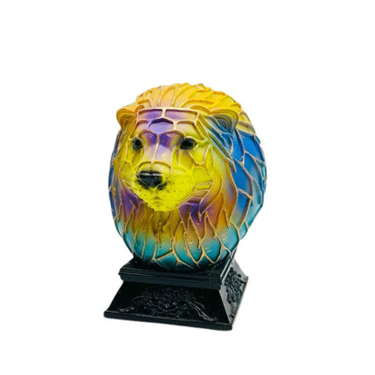 Skorter | 15cm Animal Resin Table Lamp with Stained Glass – Mermaid, Owl, Sea Turtle Design for Home Decor