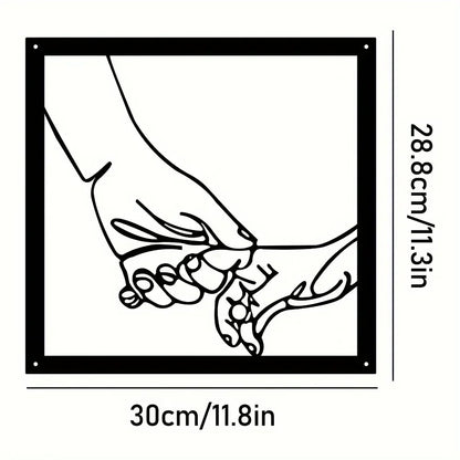 Skorter | Embrace Hands Metal Wall Art