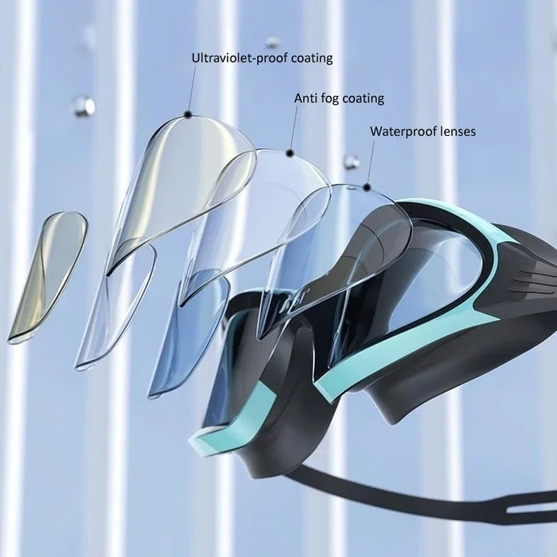 Skorter | Waterproof HD Anti-Fog Silicone Swimming Goggles for Men and Women