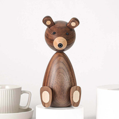 Skorter | Danish Wood Brown Bear Family Ornaments
