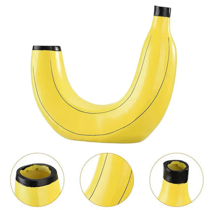 Skorter | Banana vase, flower vase made of resin, cute banana shape, decorative tabletop vase for flower arrangements, living room, bedroom, home decoration