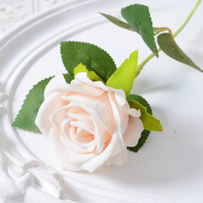 Skorter | 20 pieces Realistic Velvet Silk Rose Bouquet