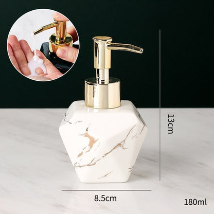 Skorter | Elegant solid marble soap dispenser for the bathroom