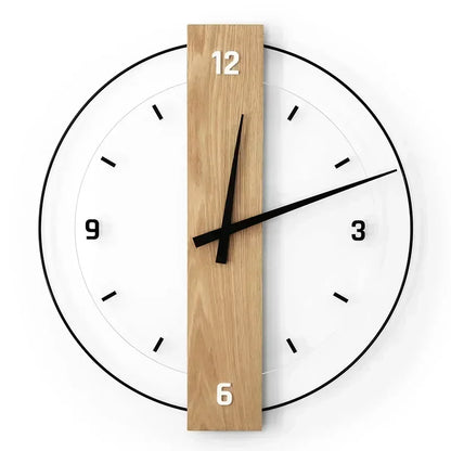 Skorter | SilentOak – Minimalist Wooden Wall Clock with Silent Movement