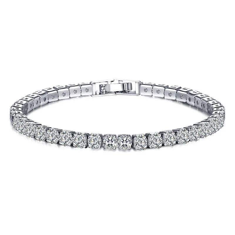 Skorter | Tennis Bracelet – Shine with Attitude: Elegance in Sterling Silver and Hip-Hop Flair!