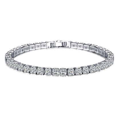 Skorter | Tennis Bracelet – Shine with Attitude: Elegance in Sterling Silver and Hip-Hop Flair!