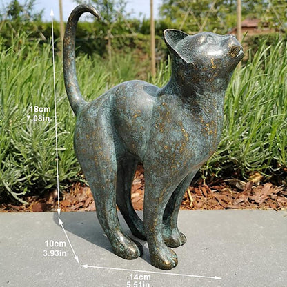 Skorter | Enchanting Garden Cat Statues - Purr-fect Resin Decoration