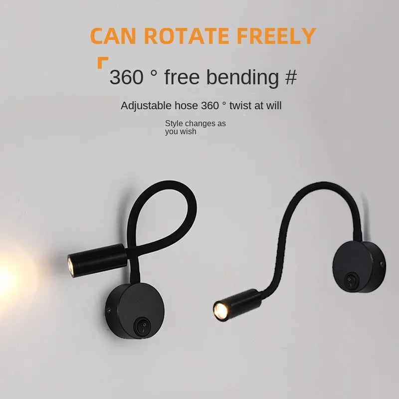 Skorter | Versatile LED Wall Lamp: Modern, Flexible, Perfect for Reading in Bed