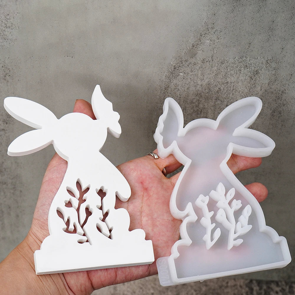 Skorter | DIY Rabbit & Butterfly Candle Holder Silicone Mold