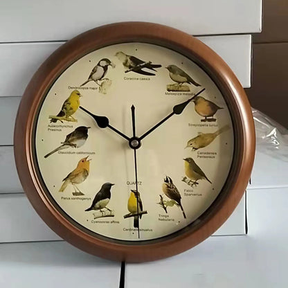 Skorter | VogelZang - 10 Inch Singing Bird Wall Clock for Stylish Home Decor