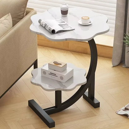 Skorter | CasaLune Luxury Two-Tier Portable Side Table – Compact, Modern & Functional Design