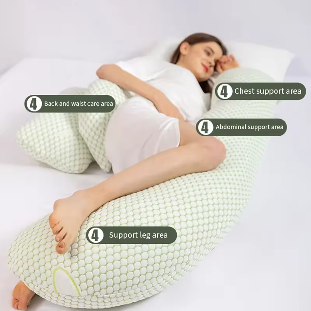 Skorter | ComfyMama U-Shaped Maternity Pillow – Full Body Support & Washable Cover