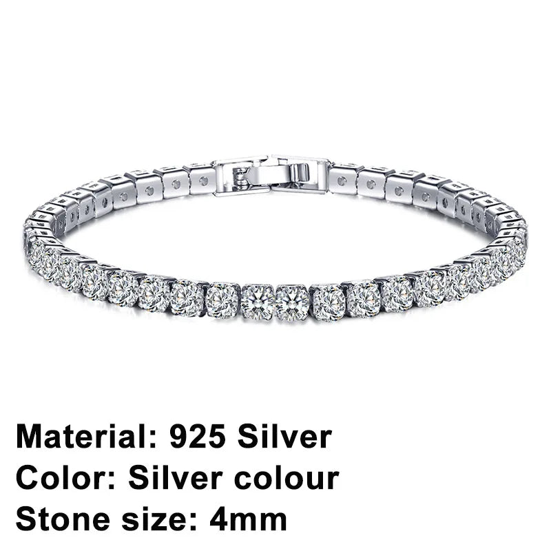 Skorter | Tennis Bracelet – Shine with Attitude: Elegance in Sterling Silver and Hip-Hop Flair!