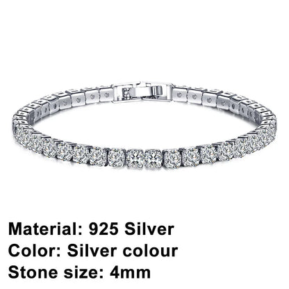 Skorter | Tennis Bracelet – Shine with Attitude: Elegance in Sterling Silver and Hip-Hop Flair!
