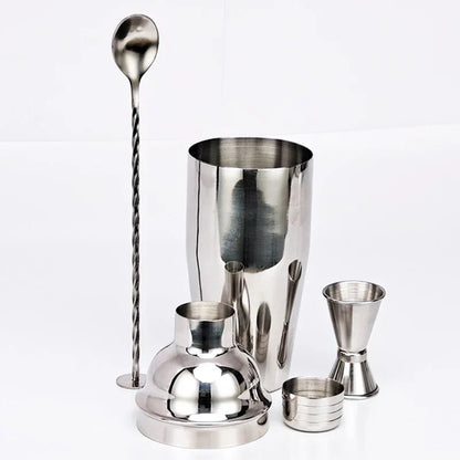 Skorter | 550 ml/750 ml Stainless Steel Cocktail Shaker Mixer Drink Bartender Set Bar Set Tools With Wine Rack Stand Tool for Birthday Gift