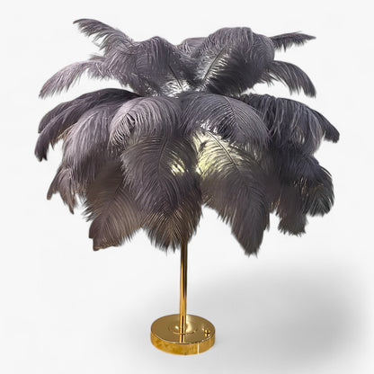 Skorter | FeatherGlow | Table lamp with touch control - LED with feathers for weddings and room decoration